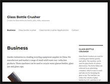 Tablet Screenshot of glass-bottle-crusher.com